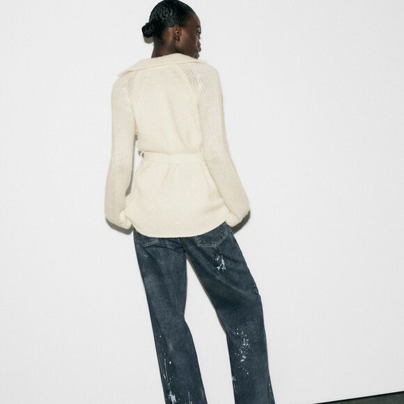 ZARA WOOL BLEND KNIT CARDIGAN - Picture 6 of 6